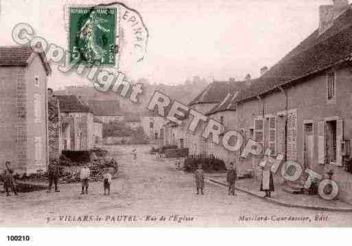 Ville de VILLARSLEPAUTEL, carte postale ancienne