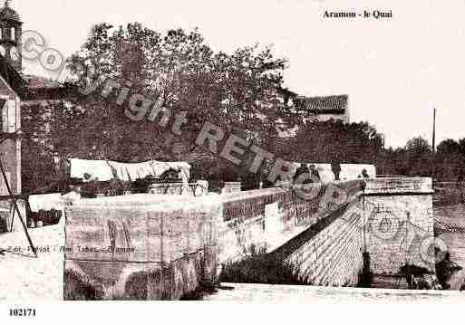 Ville de ARAMON, carte postale ancienne