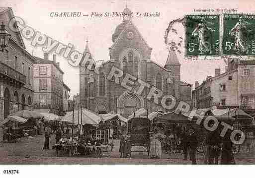 Ville de CHARLIEU, carte postale ancienne
