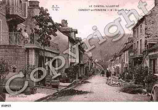 Ville de CONDAT, carte postale ancienne