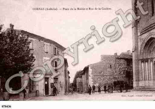 Ville de CORNAS, carte postale ancienne