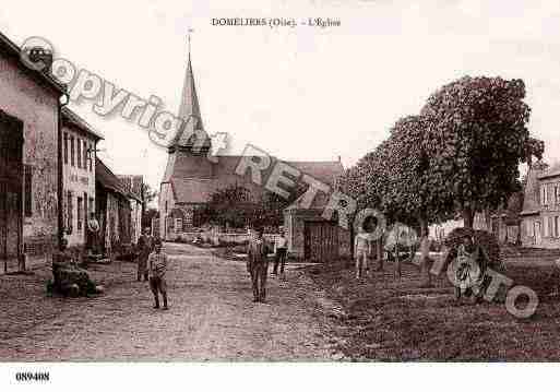 Ville de DOMELIERS, carte postale ancienne