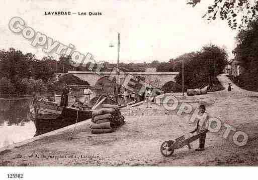 Ville de LAVARDAC, carte postale ancienne