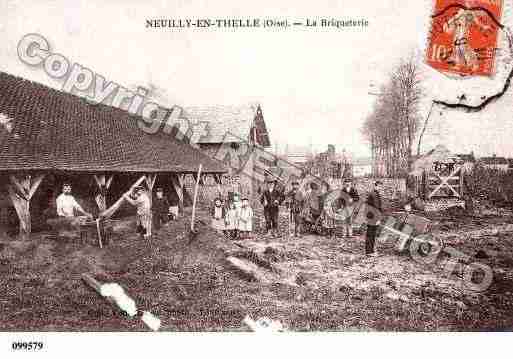 Ville de NEUILLYENTHELLE, carte postale ancienne