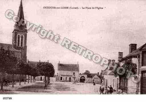 Ville de OUZOUERSURLOIRE, carte postale ancienne