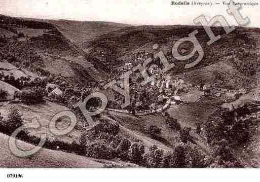 Ville de RODELLE, carte postale ancienne