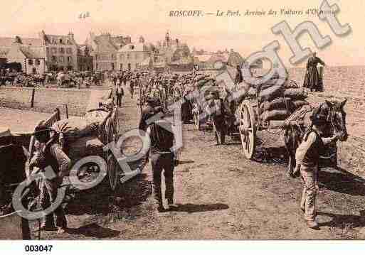 Ville de ROSCOFF, carte postale ancienne