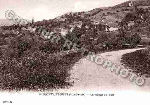 Ville de SAINTCERGUES, carte postale ancienne