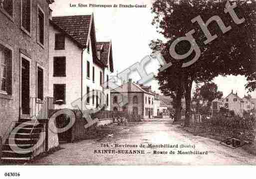 Ville de SAINTESUZANNE, carte postale ancienne