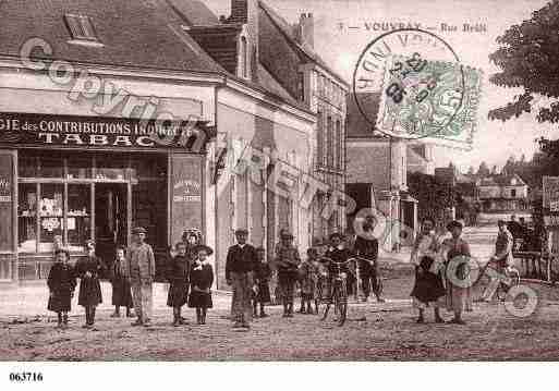 Ville de VOUVRAY, carte postale ancienne