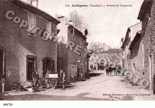Ville de AUBIGNAN, carte postale ancienne