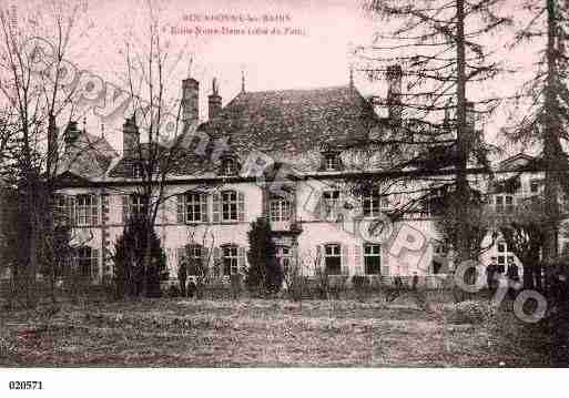 Ville de BOURBONNELESBAINS, carte postale ancienne