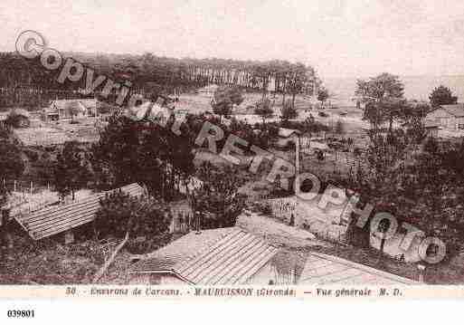 Ville de CARCANS, carte postale ancienne