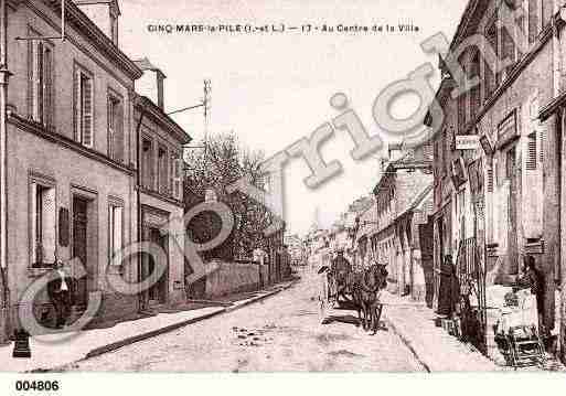 Ville de CINQMARSLAPILE, carte postale ancienne