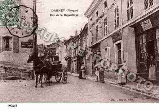 Ville de DARNEY, carte postale ancienne