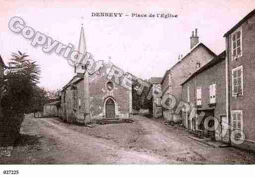 Ville de DENNEVY, carte postale ancienne