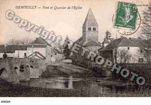 Ville de GENOUILLY, carte postale ancienne