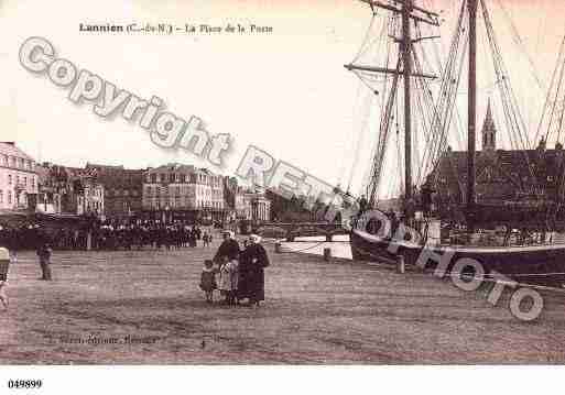 Ville de LANNION, carte postale ancienne