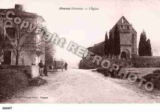 Ville de MOURENS, carte postale ancienne