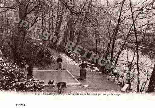 Ville de NERAC, carte postale ancienne