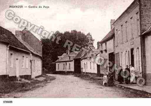 Ville de PERNOIS, carte postale ancienne