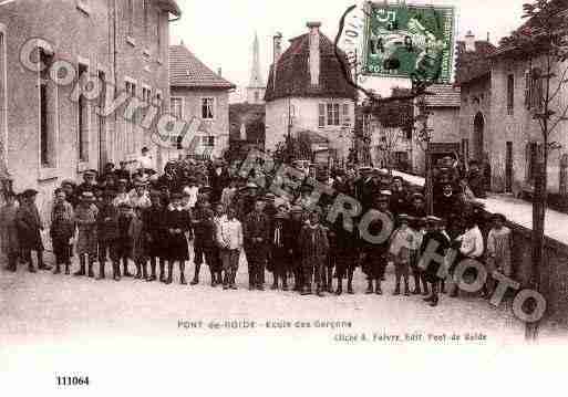Ville de PONTDEROIDE, carte postale ancienne