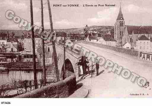 Ville de PONTSURYONNE, carte postale ancienne