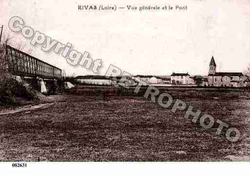 Ville de RIVAS, carte postale ancienne