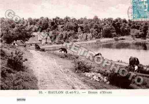 Ville de BAULON, carte postale ancienne