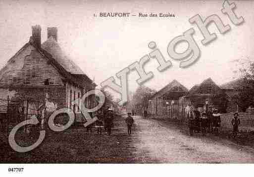 Ville de BEAUFORTENSANCERRE, carte postale ancienne