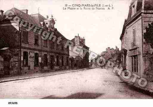 Ville de CINQMARSLAPILE, carte postale ancienne