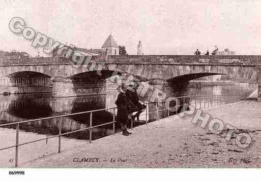 Ville de CLAMECY, carte postale ancienne