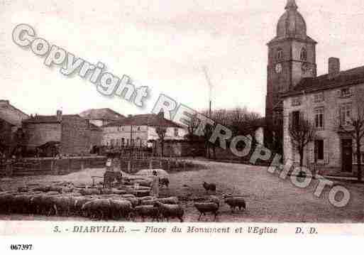 Ville de DIARVILLE, carte postale ancienne