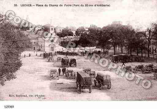Ville de LOCHES, carte postale ancienne
