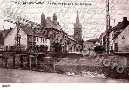 Ville de MAULDE, carte postale ancienne