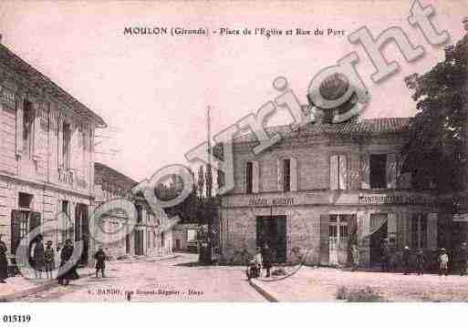 Ville de MOULON, carte postale ancienne