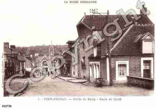 Ville de PONTD'OUILLY, carte postale ancienne