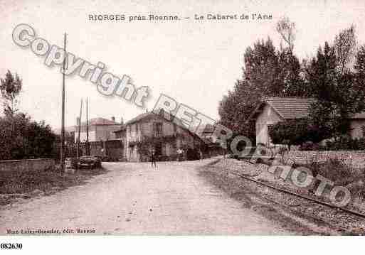 Ville de RIORGES, carte postale ancienne