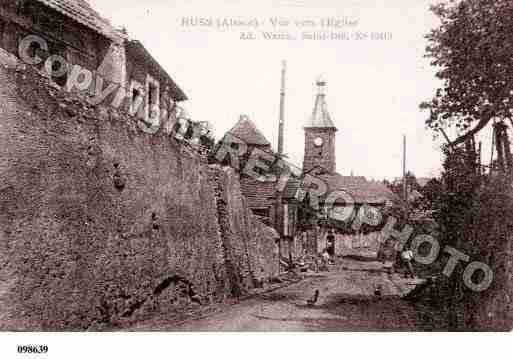 Ville de RUSS, carte postale ancienne