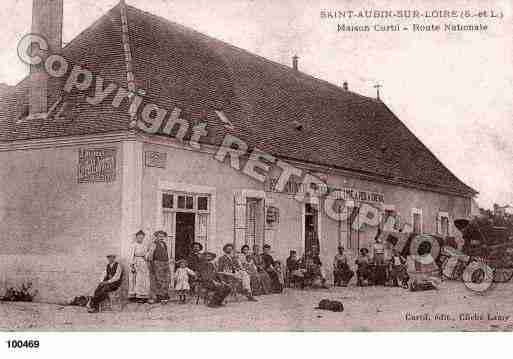 Ville de SAINTAUBINSURLOIRE, carte postale ancienne