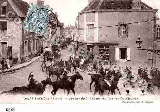 Ville de SAINTFARGEAU, carte postale ancienne