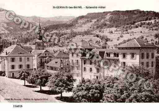 Ville de SAINTGERVAISLESBAINS, carte postale ancienne