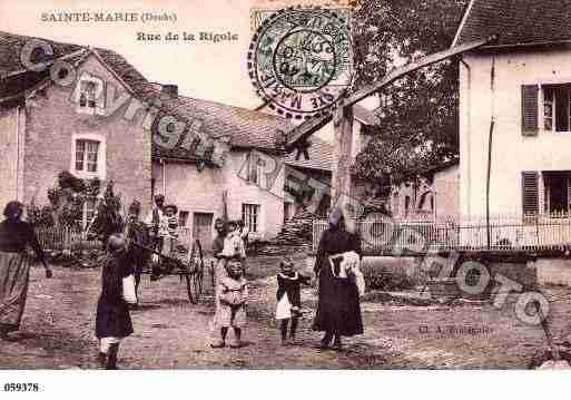 Ville de SAINTEMARIE, carte postale ancienne