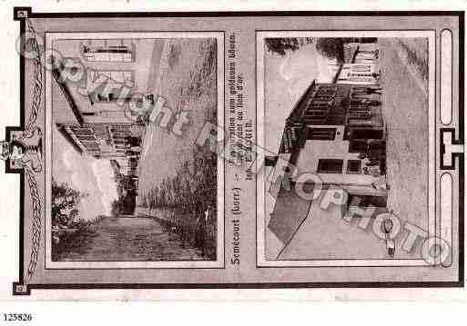 Ville de SEMECOURT, carte postale ancienne