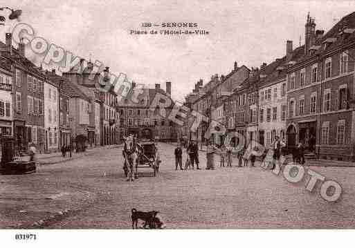 Ville de SENONES, carte postale ancienne