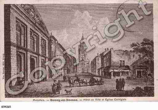 Ville de BOURGENBRESSE, carte postale ancienne