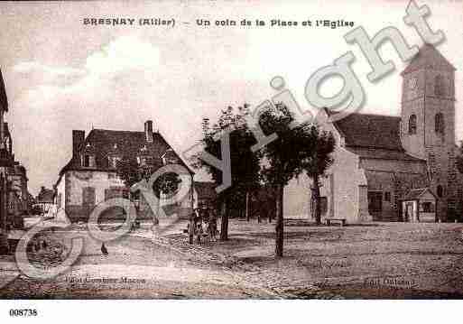 Ville de BRESNAY, carte postale ancienne
