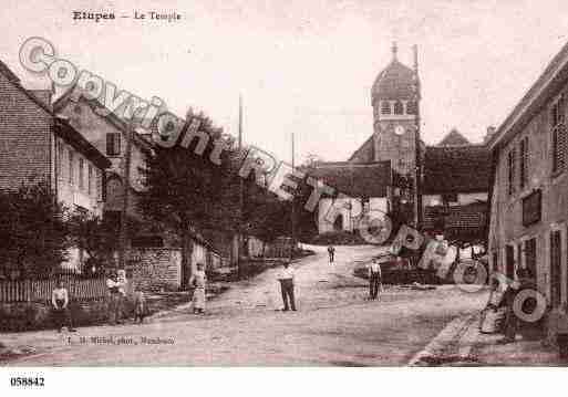 Ville de ETUPES, carte postale ancienne