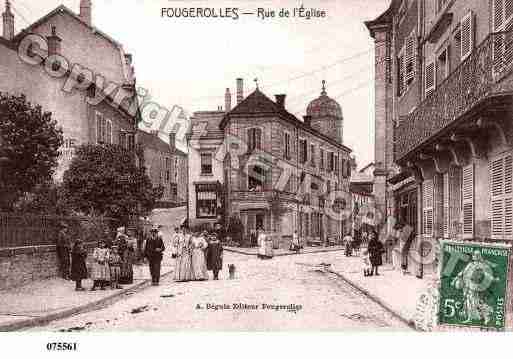 Ville de FOUGEROLLES, carte postale ancienne