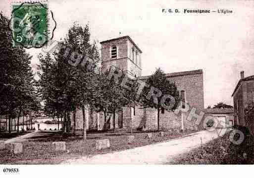 Ville de FOUSSIGNAC, carte postale ancienne